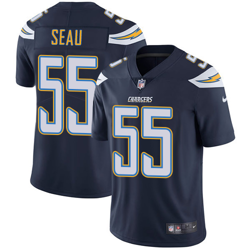 Nike Chargers 55 Junior Seau Navy Vapor Untouchable Player Limited Jersey