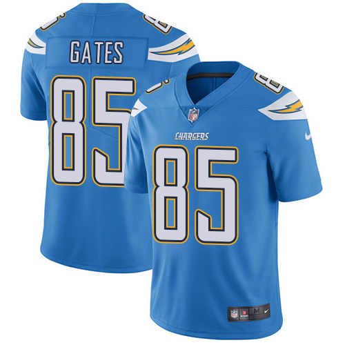 Nike Chargers 85 Antonio Gates Powder Blue Youth Vapor Untouchable Player Limited Jersey