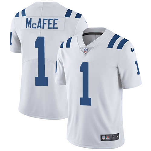Nike Colts 1 Pat McAfee White Vapor Untouchable Player Limited Jersey