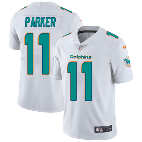 Nike Dolphins 11 Devante Parker White Youth Vapor Untouchable Player Limited Jersey