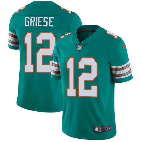 Nike Dolphins 12 Bob Griese Aqua Throwback Youth Vapor Untouchable Player Limited Jersey