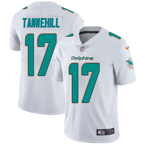 Nike Dolphins 17 Ryan Tannehill White Vapor Untouchable Player Limited Jersey