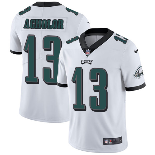 Nike Eagles 13 Nelson Agholor White Youth Vapor Untouchable Player Limited Jersey