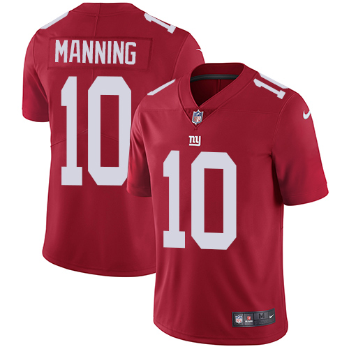 Nike Giants 10 Eli Manning Red Youth Vapor Untouchable Player Limited Jersey