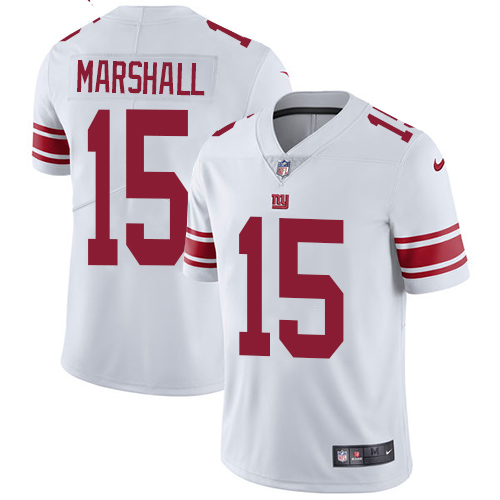 Nike Giants 15 Brandon Marshall White Youth Vapor Untouchable Player Limited Jersey