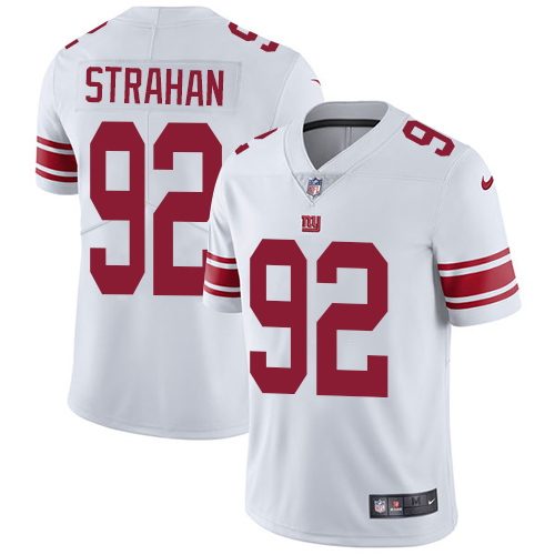 Nike Giants 92 Michael Strahan White Youth Vapor Untouchable Player Limited Jersey