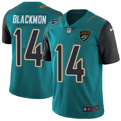 Nike Jaguars 14 Justin Blackmon Teal Youth Vapor Untouchable Player Limited Jersey