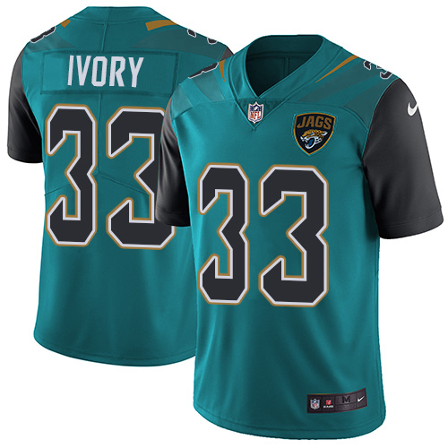 Nike Jaguars 33 Chris Ivory Teal Youth Vapor Untouchable Player Limited Jersey