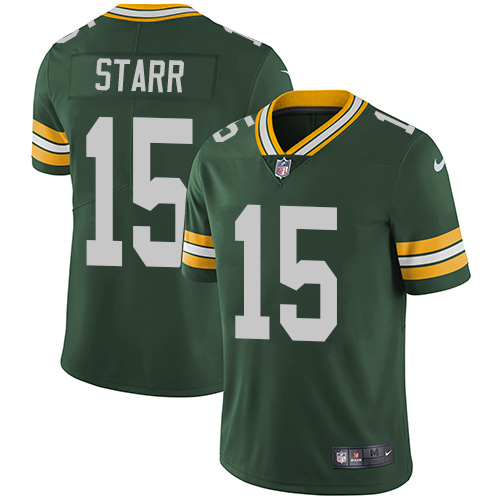 Nike Packers 15 Bart Starr Green Youth Vapor Untouchable Player Limited Jersey