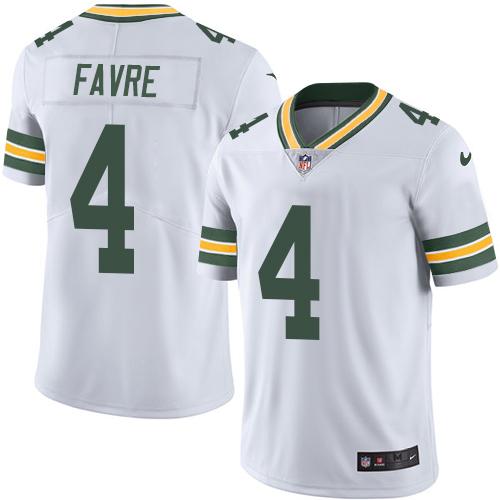Nike Packers 4 Brett Favre White Youth Vapor Untouchable Player Limited Jersey