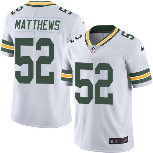 Nike Packers 52 Clay Matthews White Youth Vapor Untouchable Player Limited Jersey