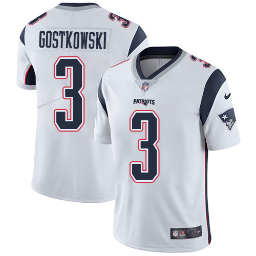 Nike Patriots 3 Stephen Gostkowski White Vapor Untouchable Player Limited Jersey