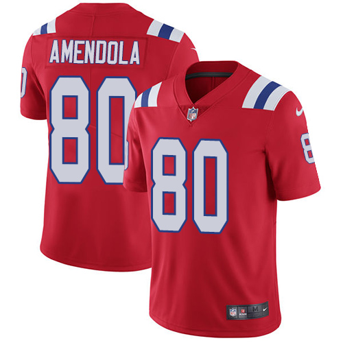 Nike Patriots 80 Danny Amendola Red Youth Vapor Untouchable Player Limited Jersey