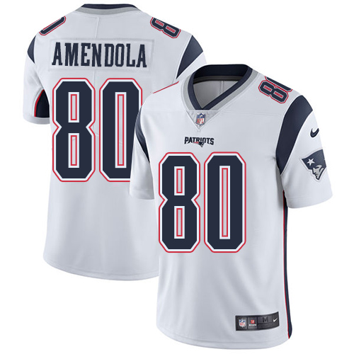 Nike Patriots 80 Danny Amendola White Vapor Untouchable Player Limited Jersey