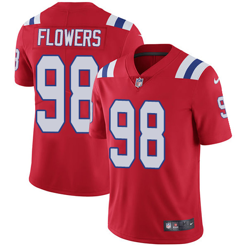 Nike Patriots 98 Trey Flowers Red Vapor Untouchable Player Limited Jersey