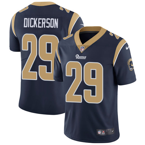 Nike Rams 29 Eric Dickerson Navy Vapor Untouchable Player Limited Jersey