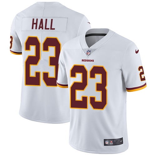 Nike Redskins 23 DeAngelo Hall White Vapor Untouchable Player Limited Jersey