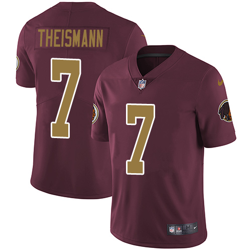 Nike Redskins 7 Joe Theismann Burgundy Alternate Vapor Untouchable Player Limited Jersey