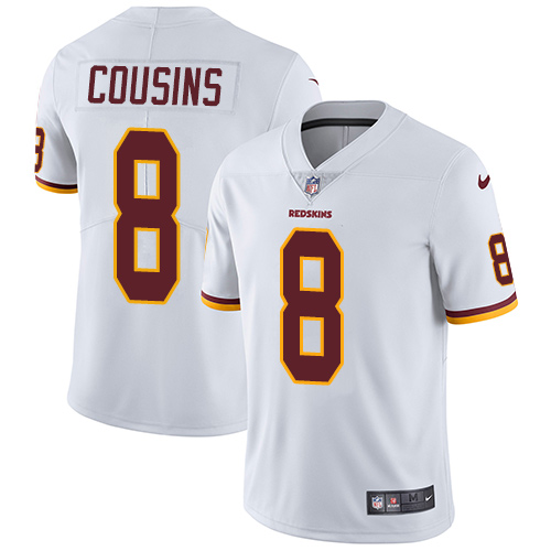 Nike Redskins 8 Kirk Cousins White Youth Vapor Untouchable Player Limited Jersey