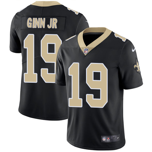 Nike Saints 19 Ted Ginn Jr. Black Youth Vapor Untouchable Player Limited Jersey