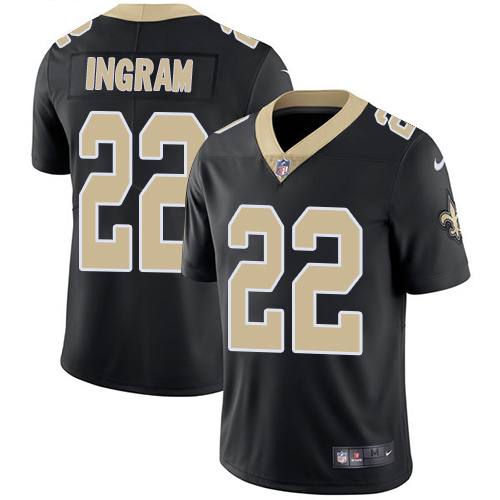 Nike Saints 22 Mark Ingram Jr. Black Youth Vapor Untouchable Player Limited Jersey