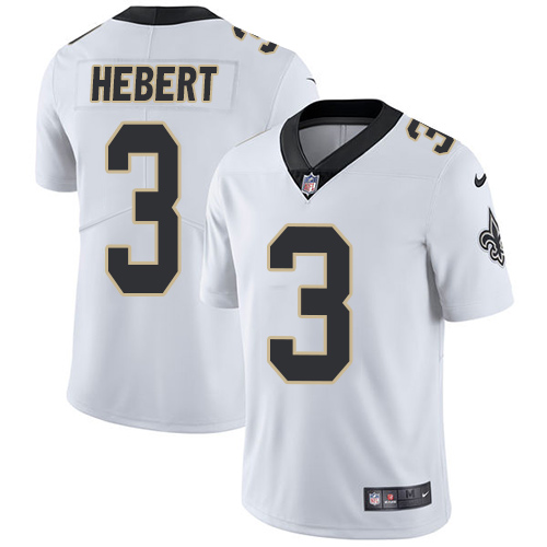 Nike Saints 3 Bobby Hebert White Vapor Untouchable Player Limited Jersey