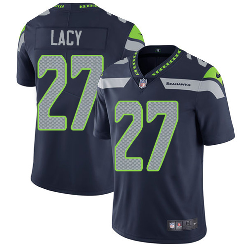 Nike Seahawks 27 Eddie Lacy Navy Youth Vapor Untouchable Player Limited Jersey