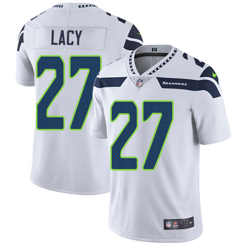 Nike Seahawks 27 Eddie Lacy White Vapor Untouchable Player Limited Jersey