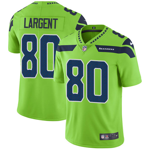 Nike Seahawks 80 Steve Largent Green Youth Vapor Untouchable Player Limited Jersey