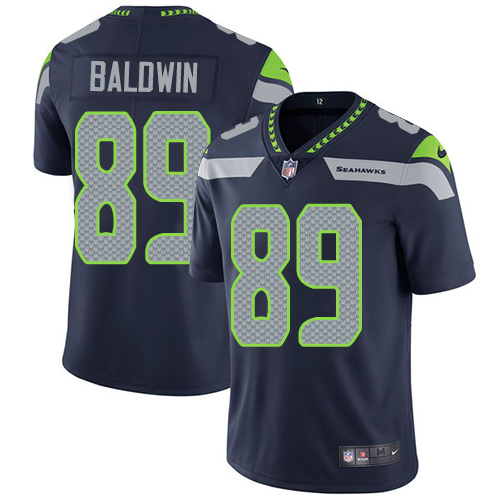 Nike Seahawks 89 Doug Baldwin Navy Vapor Untouchable Player Limited Jersey