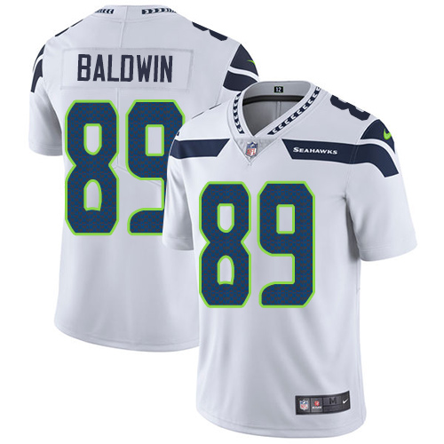 Nike Seahawks 89 Doug Baldwin White Vapor Untouchable Player Limited Jersey