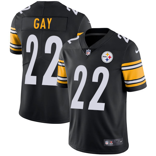 Nike Steelers 22 William Gay Black Vapor Untouchable Player Limited Jersey