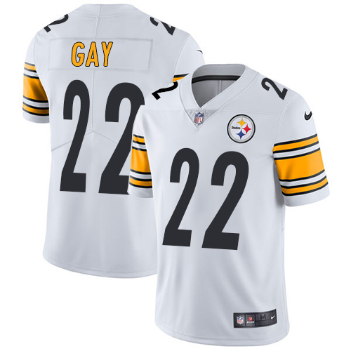 Nike Steelers 22 William Gay White Vapor Untouchable Player Limited Jersey - Click Image to Close