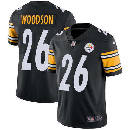 Nike Steelers 26 Rod Woodson Black Youth Vapor Untouchable Player Limited Jersey