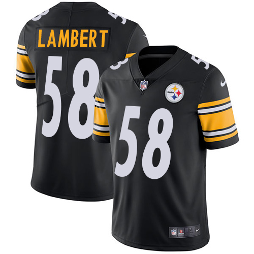 Nike Steelers 58 Jack Lambert Black Vapor Untouchable Player Limited Jersey