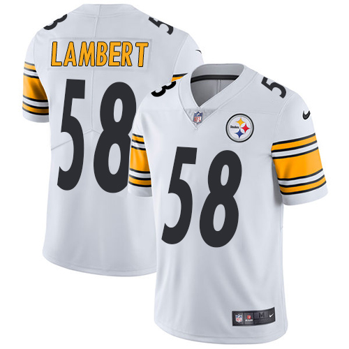 Nike Steelers 58 Jack Lambert White Youth Vapor Untouchable Player Limited Jersey