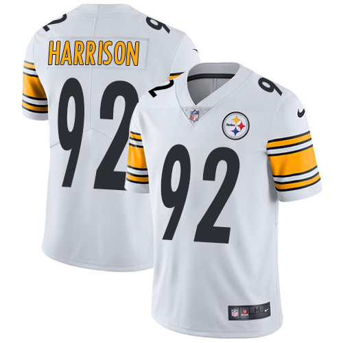 Nike Steelers 92 James Harrison White Vapor Untouchable Player Limited Jersey