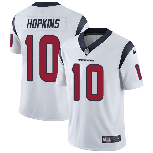 Nike Texans 10 DeAndre Hopkins White Vapor Untouchable Player Limited Jersey