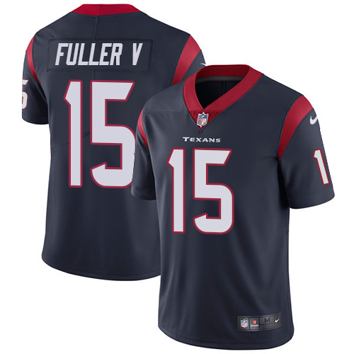Nike Texans 15 Will Fuller V Navy Vapor Untouchable Player Limited Jersey