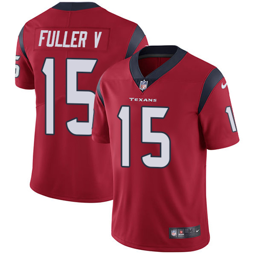 Nike Texans 15 Will Fuller V Red Youth Vapor Untouchable Player Limited Jersey