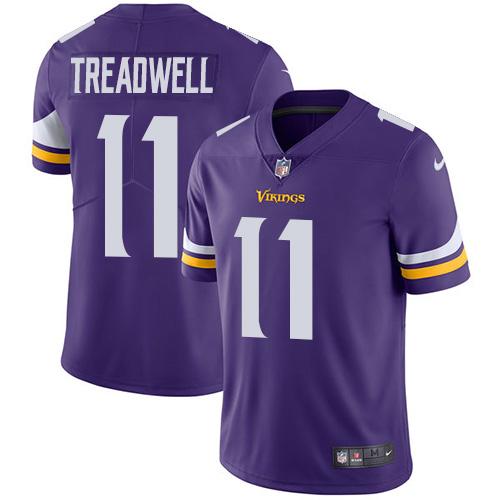 Nike Vikings 11 Laquon Trendwell Purple Vapor Untouchable Player Limited Jersey