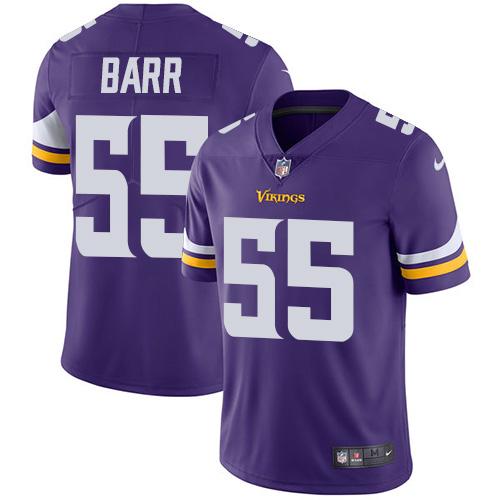 Nike Vikings 55 Anthony Barr Purple Youth Vapor Untouchable Player Limited Jersey