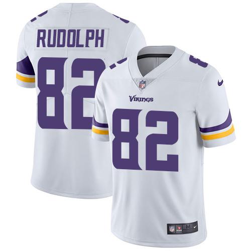 Nike Vikings 82 Kyle Rudolph White Vapor Untouchable Player Limited Jersey