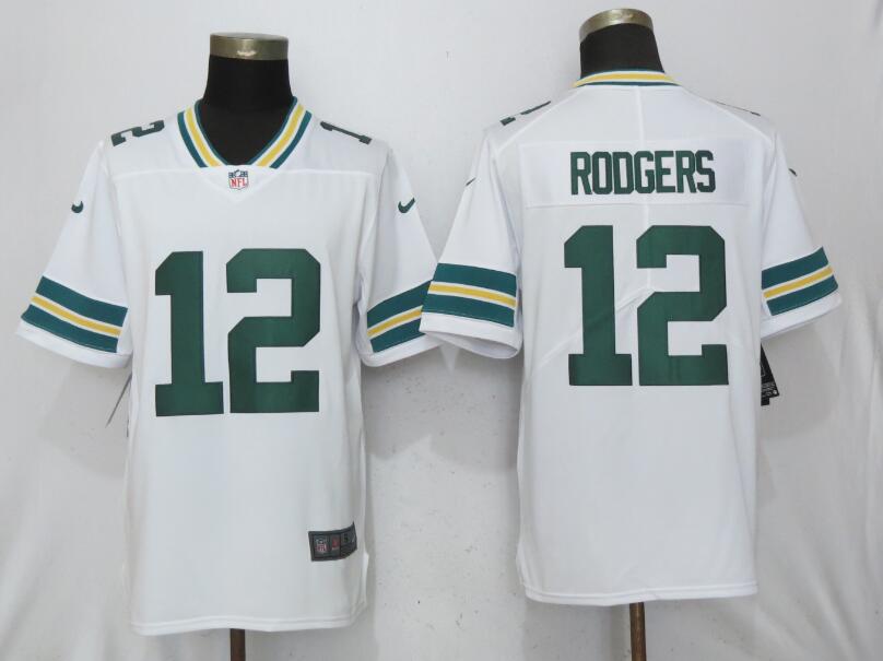 Nike Packers 12 Aaron Rodgers White Vapor Untouchable Player Limited Jersey