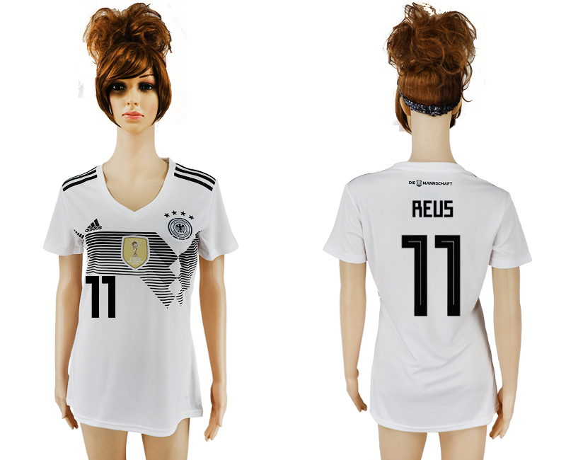 Germany 11 REUS Home 2018 FIFA World Cup Women Soccer Jersey - Click Image to Close