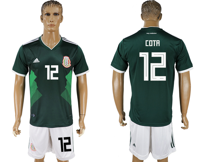 Mexico 12 COTA Home 2018 FIFA World Cup Soccer Jersey