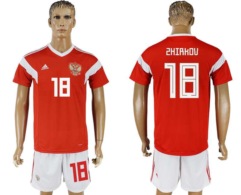 Russia 18 SHIRKOV Home 2018 FIFA World Cup Soccer Jersey