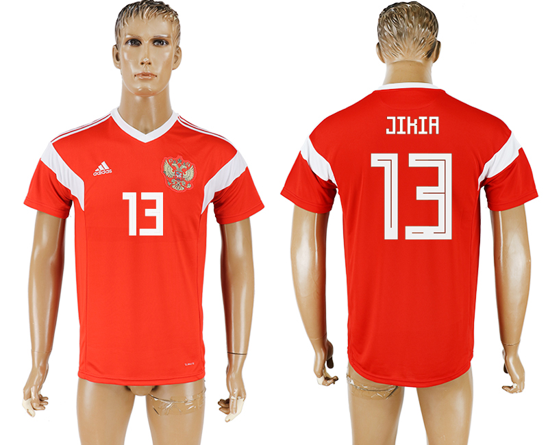 Russia 13 JIKIA Home 2018 FIFA World Cup Thailand Soccer Jersey - Click Image to Close