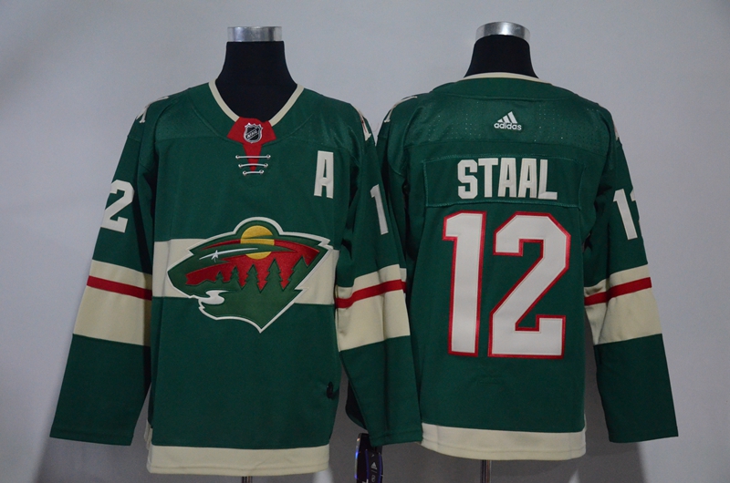 Wild 12 Eric Staal Green Adidas Jersey - Click Image to Close