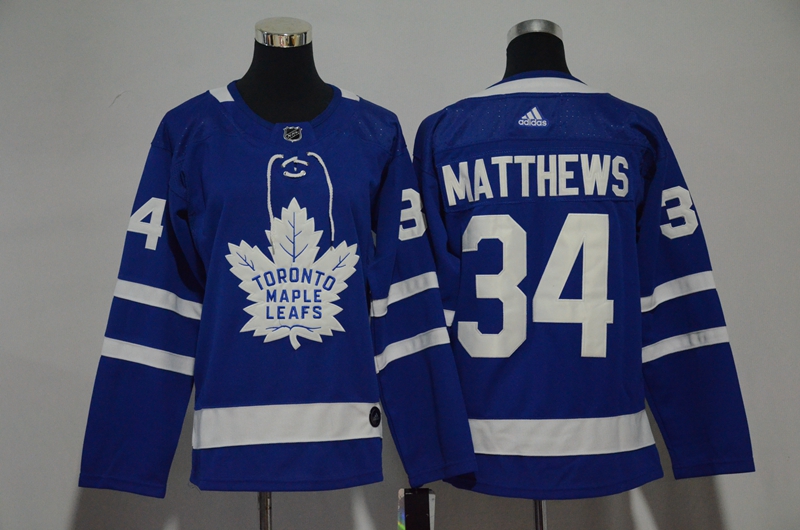 Maple Leafs 34 Auston Matthews Blue Youth Adidas Jersey - Click Image to Close